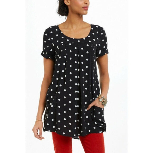 Anthropologie Holding Horses Polka Dot Tunic Sz S - Picture 1 of 6